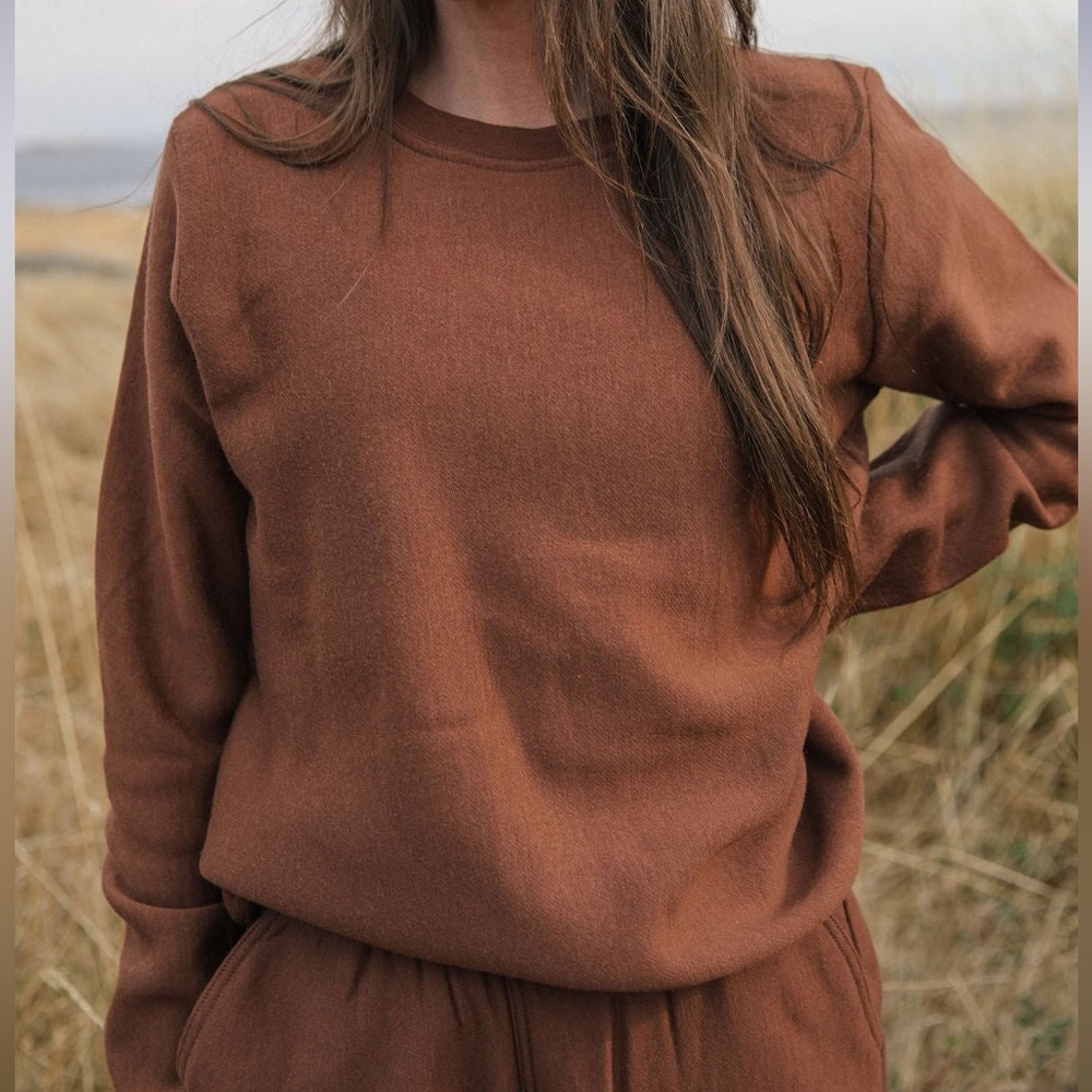 Simply Merino Sweatshirt in Nutmeg